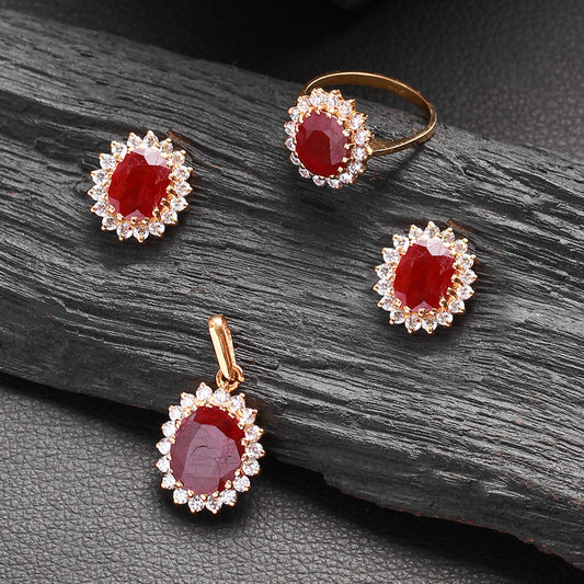 Carmine Pendant Set