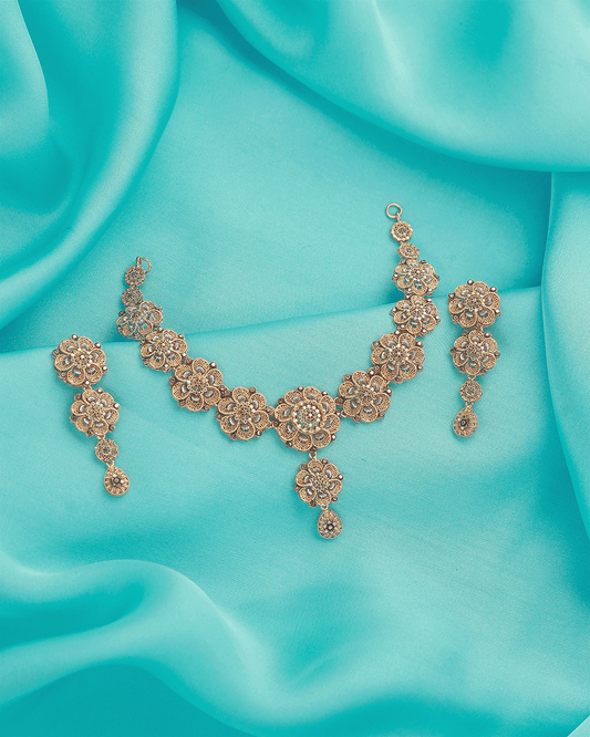 Peony Necklace Set