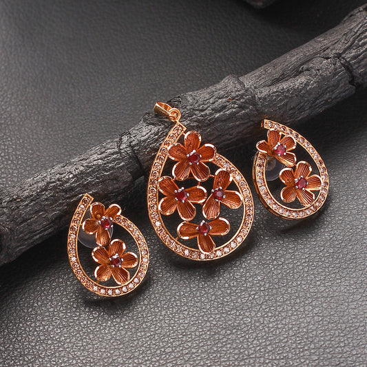 Coquelicot Pendant Set