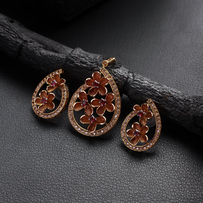Coquelicot Pendant Set